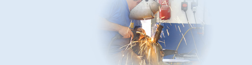 Man using welding tool